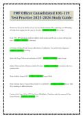 FMF Officer Consolidated 101-119 Test Practice 2025-2026 Study Guide