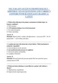 NSG 5140 Advanced Pathophysiology &ndash; NSG 5140 &ndash; Midterm 1 Exam with Questions&comma; Correct Answers&comma; and Rationales &lpar;Latest A&plus; Graded&rpar;
