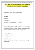 RNC-MNN Study Guide&colon; 300&plus; Verified Questions & Answers for Grade A Success
