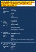 LEARNERS AND LEARNING SCIENCE WGU D664 QUESTIONS & DETAILED ANSWERS PASSED ALREADY GRADED A&plus;