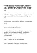 COMS 101 QUIZ CHAPTER 16 EXAM SCRIPT 2026 QUESTIONS WITH SOLUTIONS GRADED A&plus;