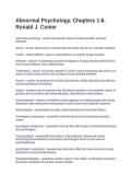 Abnormal Psychology&period; Chapters 1-6&period; Ronald J&period; Comer Questions and Answers  2026