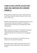 COMS 101 QUIZ CHAPTER 16 EXAM STUDY GUIDE 2026 QUESTIONS WITH ANSWERS GRADED A&plus;