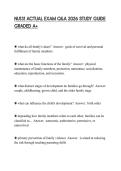 NU131 ACTUAL EXAM Q&A 2026 STUDY GUIDE GRADED A&plus;