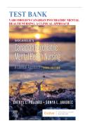 Test Bank For Varcarolis Canadian Psychiatric Mental Health Nursing 3rd Edition By Cheryl L&period; Pollard&comma; Sonya L&period; Jakubec&vert; 9780323778800&vert; All Chapters&vert; LATEST