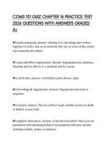 COMS 101 QUIZ CHAPTER 16 PRACTICE TEST 2026 QUESTIONS WITH ANSWERS GRADED A&plus;