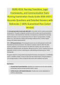 NURS 4516 - NURSING EXAM STUDY GUIDE 2026-2027 ACCURATE QUESTIONS AND CORRECT DETAILED ANSWERS WITH RATIONALES &vert;&vert; 100&percnt; GUARANTEED PASS <BRAND NEW VERSION>