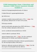 UAMS Immunology Exam 4 Questions and  Answers &lpar;100&percnt; Correct Answers&rpar; Already  Graded A&plus; 