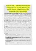 NURS 120 Exam 1 - NURSING EXAM STUDY GUIDE 2026-2027 ACCURATE QUESTIONS AND CORRECT DETAILED ANSWERS WITH RATIONALES &vert;&vert; 100&percnt; GUARANTEED PASS <BRAND NEW VERSION>