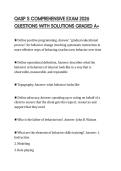 QASP S COMPREHENSIVE EXAM 2026 QUESTIONS WITH SOLUTIONS GRADED A&plus;