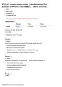 EDUC 665 Diversity&comma; Inclusion&comma; and the Campus Environment Quiz Questions and Answers Latest 2026&sol;27 &ndash; Liberty University