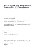 BIOD171 Microbiology Module 1 &ndash; Review Quiz &lpar;16 Questions & Answers&rpar; &vert; Portage Learning