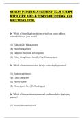 QUALYS PATCH MANAGEMENT EXAM SCRIPT WITH VIEW AHEAD TESTED QUESTIONS AND SOLUTIONS 2026&period;