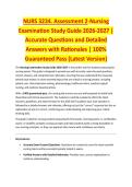 NURS 3234 - NURSING EXAM STUDY GUIDE 2026-2027 ACCURATE QUESTIONS AND CORRECT DETAILED ANSWERS WITH RATIONALES &vert;&vert; 100&percnt; GUARANTEED PASS <BRAND NEW VERSION>