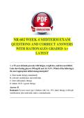 NR 602 WEEK 4 MIDTERM EXAM  QUESTIONS AND CORRECT ANSWERS  WITH RATIONALES GRADED A&plus;  LATEST