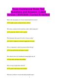 Texas Commercial Rules Test Questions and Answers &vert; Latest Version &vert; 2025&sol;2026 &vert; Correct & Verified