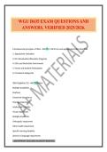 WGU D635 EXAM QUESTIONS AND ANSWERS&period; VERIFIED 2025&sol;2026&period;