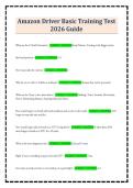 Amazon Driver Basic Training Test 2026 Guide