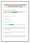 Amazon Delivery Associate Training Test 2026 Practice Guide