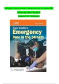 TEST BANK For Nancy Caroline&rsquo;s Emergency Care in the Streets&comma; 9th Edition by Nancy Caroline&comma; Verified Chapters 1 - 53&comma; Complete Newest Version