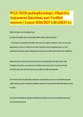 WGU D236 Pathophysiology &ndash; Objective Assessment &ndash; Western Governors University &lpar;2026&ndash;2027&rpar; Verified Questions and Answers Graded A&plus;