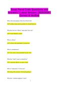 Texas Penal Code Questions and Answers &vert; Latest Version &vert; 2025&sol;2026 &vert;  Correct & Verified