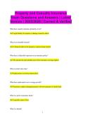 Property and Casualty Insurance Exam Questions and Answers &vert; Latest Version &vert; 2025&sol;2026 &vert; Correct & Verified