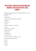 NR 228 FINAL &vert; VERIFIED STUDY QUESTIONS AND ANSWERS &vert; 2026 STUDY UPDATES &vert; 100&percnt; CORRECT