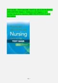 Psychiatric Mental Health Nursing Test Bank &vert; Videbeck 10th Edition &vert; ISBN 9781975239152