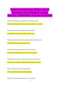 Texas Cosmetology Written Exam Questions and Answers &vert; Latest Version &vert; 2025&sol;2026 &vert; Correct & Verified