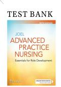 Test Bank for Advanced Practice Nursing&colon; Essentials for Role Development&colon; 5th Edition by Lucille A&period; Joel 