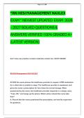 &OpenCurlyDoubleQuote;RN HESI MANAGEMENT NAXLEX  EXAM &OpenCurlyDoubleQuote; NEWEST UPDATED  EXAM  2026 &ndash; 2027 SOLVED QUESTIONS &  ANSWERS VERIFIED 100&percnt; GRADED A&plus;  &lpar;LATEST VERSION&rpar;  