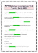 MPTC Criminal Investigations Test Practice Guide 2026