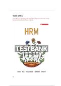 Test Bank for Human Resource Management 6th Edition by Patrick M&period; Wright Sandra Steen&comma; Raymond Andrew Noe&comma; John R&period; Hollenbeck&comma; Barry Gerhart