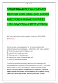 &OpenCurlyDoubleQuote;OB HESI NAXLEX EXAM &OpenCurlyDoubleQuote; NEWEST  UPDATED  EXAM  2026 &ndash; 2027 SOLVED  QUESTIONS & ANSWERS VERIFIED  100&percnt; GRADED A&plus; &lpar;LATEST VERSION&rpar;