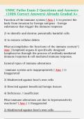 UNMC Patho Exam 2 Questions and Answers  &lpar;100&percnt; Correct Answers&rpar; Already Graded A&plus;