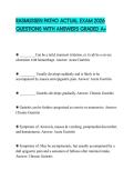 RASMUSSEN PATHO ACTUAL EXAM 2026 QUESTIONS WITH ANSWERS GRADED A&plus;
