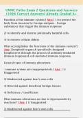 UNMC Patho Exam 2 Questions and Answers  &lpar;100&percnt; Correct Answers&rpar; Already Graded A&plus; 