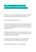 RBC 3 COMPREHENSIVE EXAM 2026 COMPLETE QUESTIONS AND ANSWERS