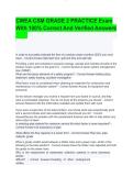 CWEA CSM GRADE 2 PRACTICE Exam  With 100&percnt; Correct And Verified Answers&vert; 2026 &vert; verified exam questions&Tab;