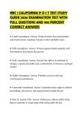 RBC 1 CALIFORNIA P O S T TEST STUDY GUIDE 2026 EXAMINATION TEST WITH FULL QUESTIONS AND 100 PERCENT CORRECT ANSWERS