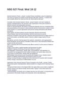 NSG 527 Final&period; Mod 10-12&period; Questions and ANswers