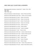 ANSC 3060 QUIZ 3 QUESTIONS & ANSWERS