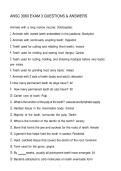 ANSC 3060 EXAM 3 QUESTIONS & ANSWERS