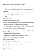 ANSC 3060 QUIZ 1 LECTURE QUESTIONS