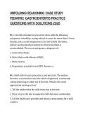 UNFOLDING REASONING CASE STUDY PEDIATRIC GASTROENTERITIS PRACTICE QUESTIONS WITH SOLUTIONS 202