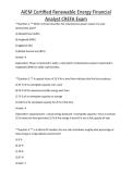 AIEM Certified Renewable Energy Financial Analyst CREFA Exam