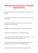 PHGY 230 Ch 23 Homework &lpar;Part 1&rpar; Exam With Complete Solutions 