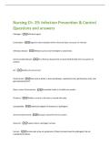 Nursing Ch&period; 29&colon; Infection Prevention & Control  Questions and answers 