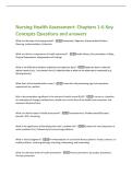 Nursing Health Assessment&colon; Chapters 1-6 Key  Concepts Questions and answers 